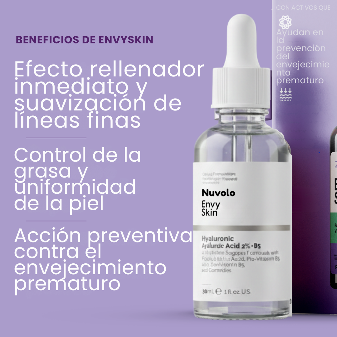 Envy Skin Nano Sérum Facial con Ácido Hialurónico