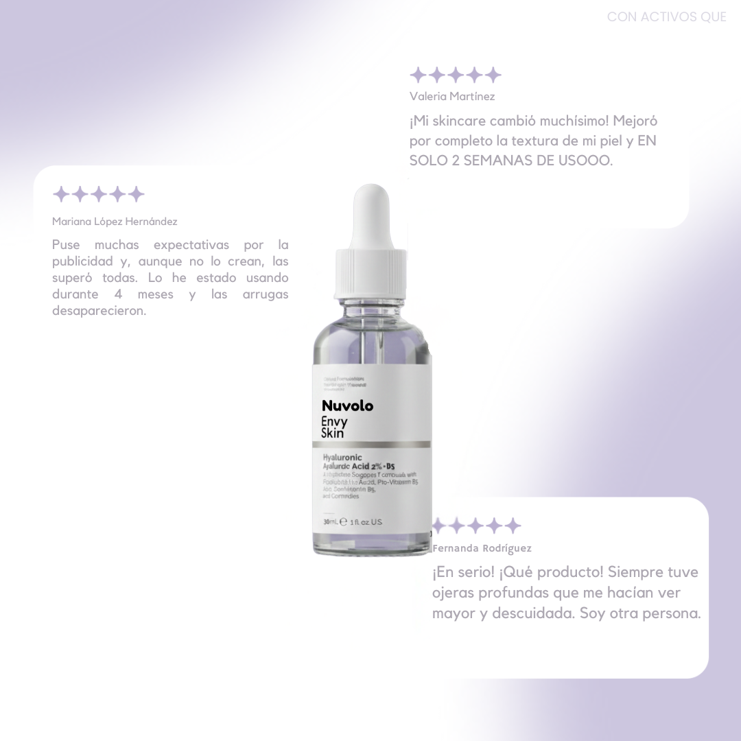 Envy Skin Nano Sérum Facial con Ácido Hialurónico