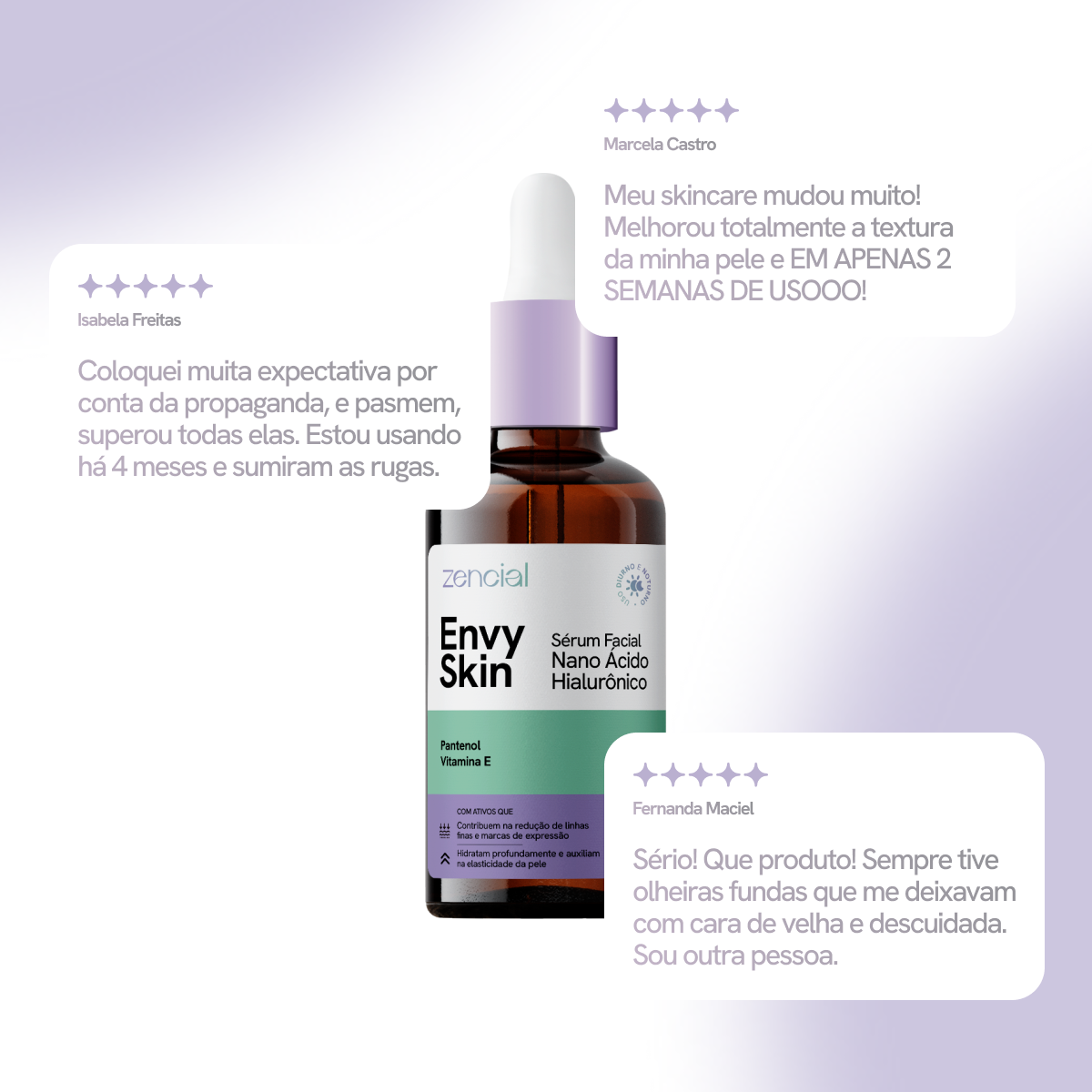 Envy Skin Nano Sérum Facial Ácido Hialurónico.