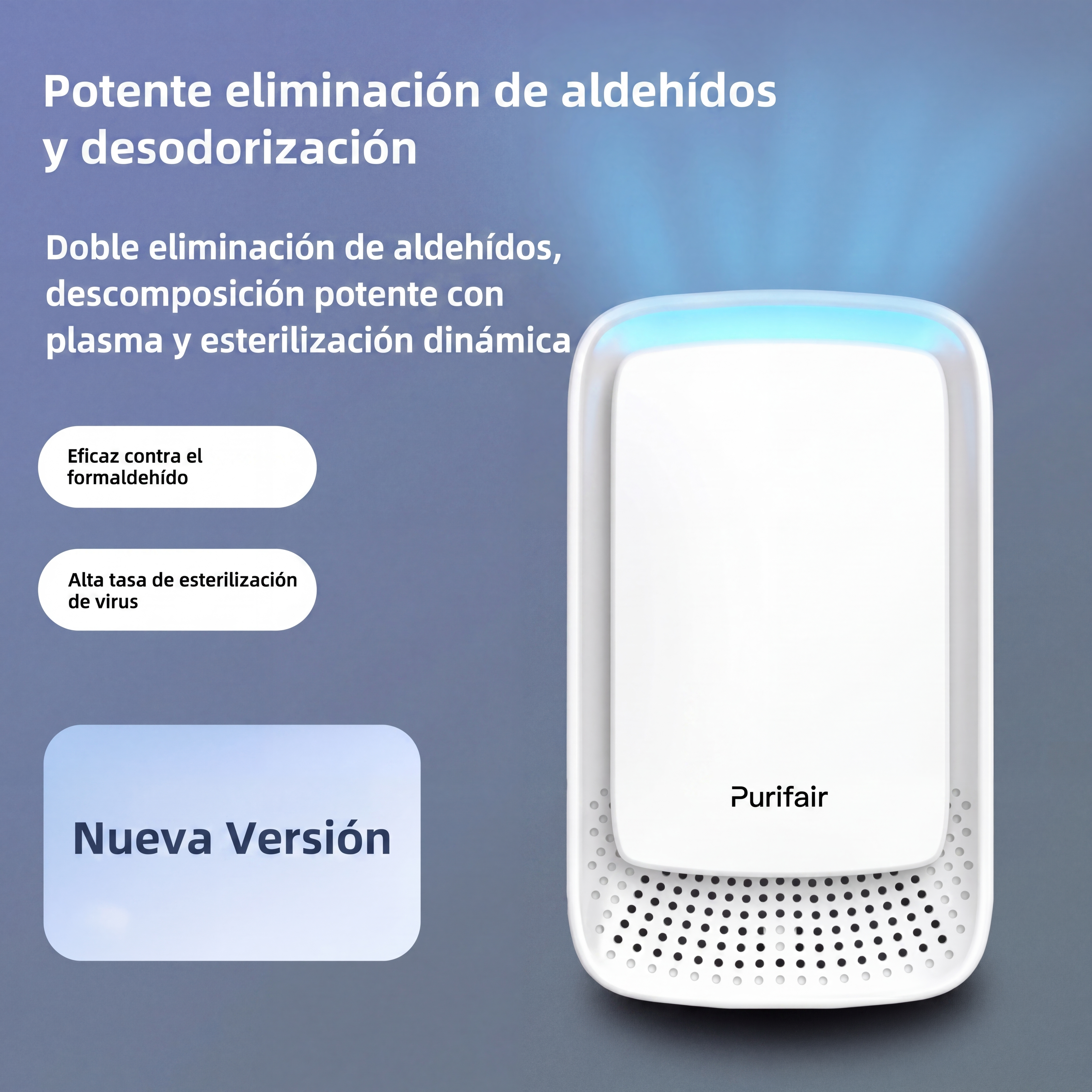 Purificador y Esterilizador de Aire Purifair KSA4 - Con filtro HEPA y función ionizadora