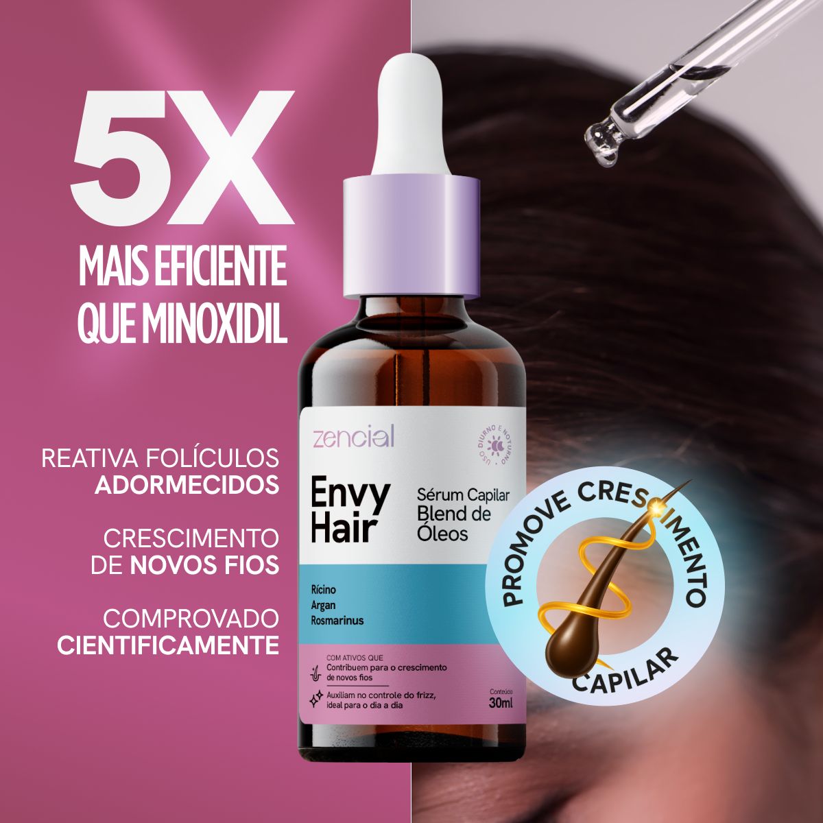 Aceite Capilar Envy Hair Sérum de Crecimiento